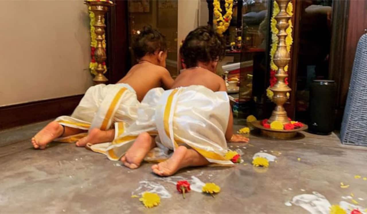 மகன்களுடன் கிருஷ்ண ஜெயந்தி கொண்டாடிய நயன்தாரா