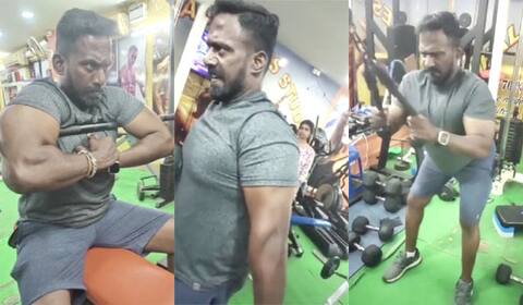 வைரலாகும் ரோபா சங்கரின் வொர்க் அவுட் வீடியோ