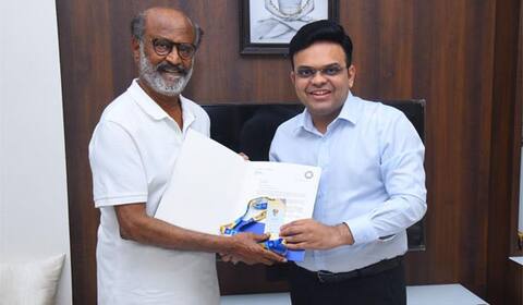 நடிகர் ரஜினிக்கு கோல்டன் டிக்கெட் வழங்கிய ஜெய்ஷா