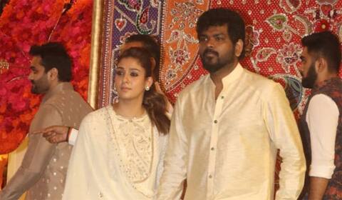 முகேஷ் அம்பானி இல்ல விநாயகர் சதூர்த்தி விழாவில் நயன்தாரா - விக்னேஷ் சிவன்
