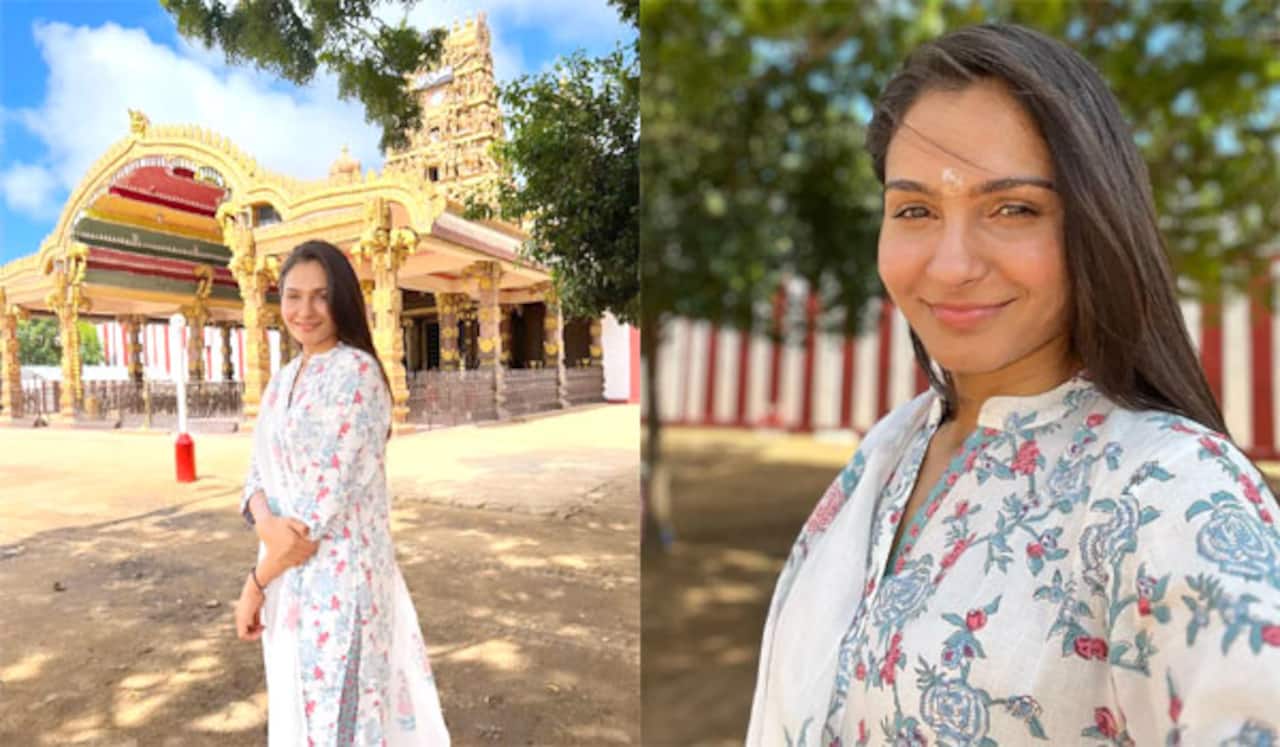 இலங்கை நல்லூர் கந்தசாமி கோயிலில் ஆண்ட்ரியா சாமி தரிசனம்