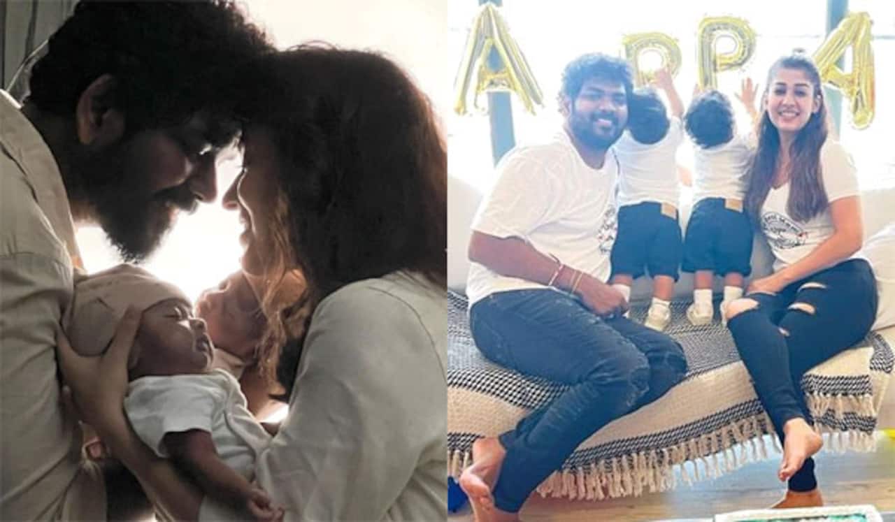 மகன்களின் முகத்தை காண்பித்த நயன்தாரா - விக்னேஷ் சிவன்