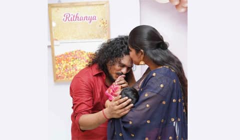 மகளுக்கு ரிதன்யா என்று பெயர் சூட்டிய நடிகர் புகழ்