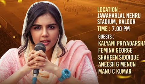 கேரள - ஒடிசா அணிகள் மோதிய கால்பந்து போட்டி: லைவ் கமெண்டரி செய்த கல்யாணி பிரியதர்ஷன்