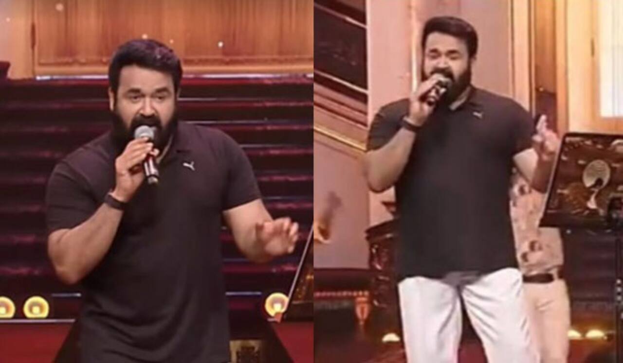 விருது விழாவில் எம்ஜிஆர் பாடலை பாடி அசத்திய மோகன்லால்