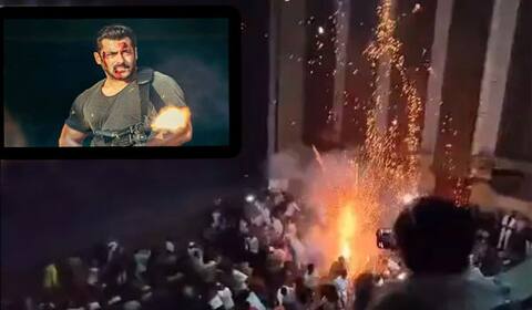 தியேட்டருக்குள் பட்டாசு வெடிப்பு : ஆபத்தை ஏற்படுத்தாதீர்கள் - சல்மான்கான் வேண்டுகோள்