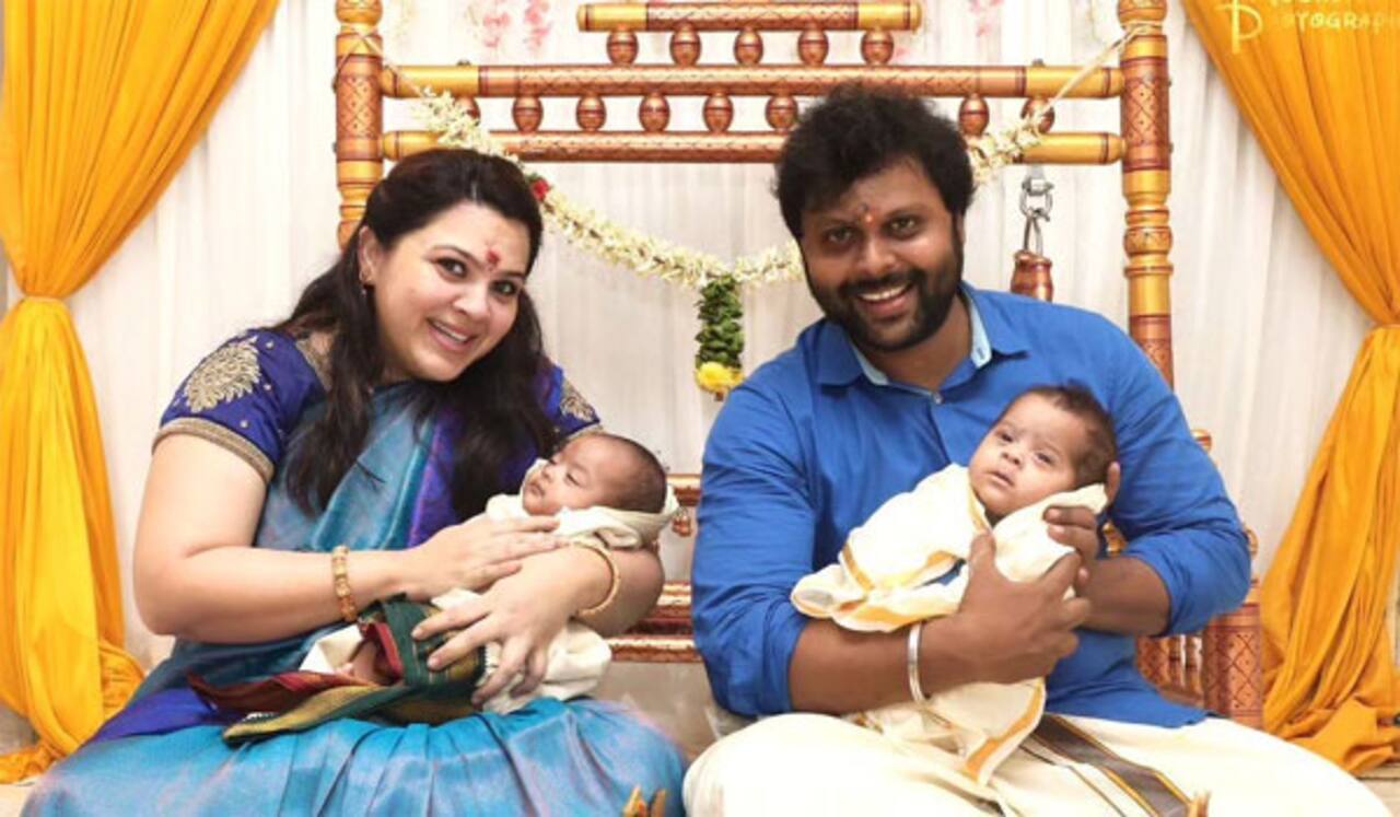 டபுள் தமாகா தீபாவளி கொண்டாடிய ஸ்வேதா பண்டேகர்