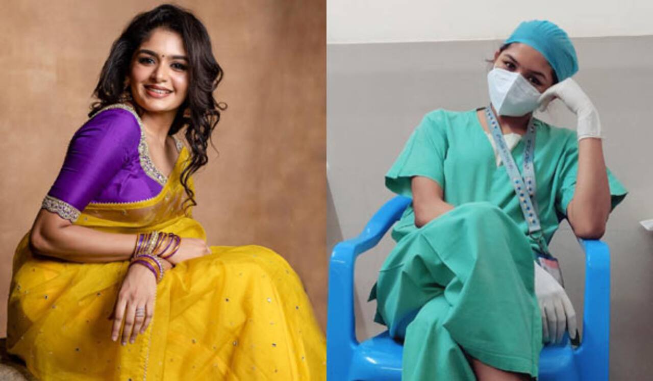 டாக்டர் உடையில் அதிதி ஷங்கர் : நடிப்புக்கு முழுக்கு போடுகிறாரா?