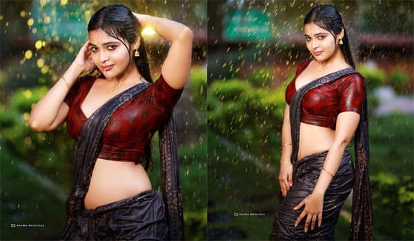 சொட்ட சொட்ட நனைந்தபடி தர்ஷா குப்தா : வைரலாகும் ஹாட் க்ளிக்ஸ்