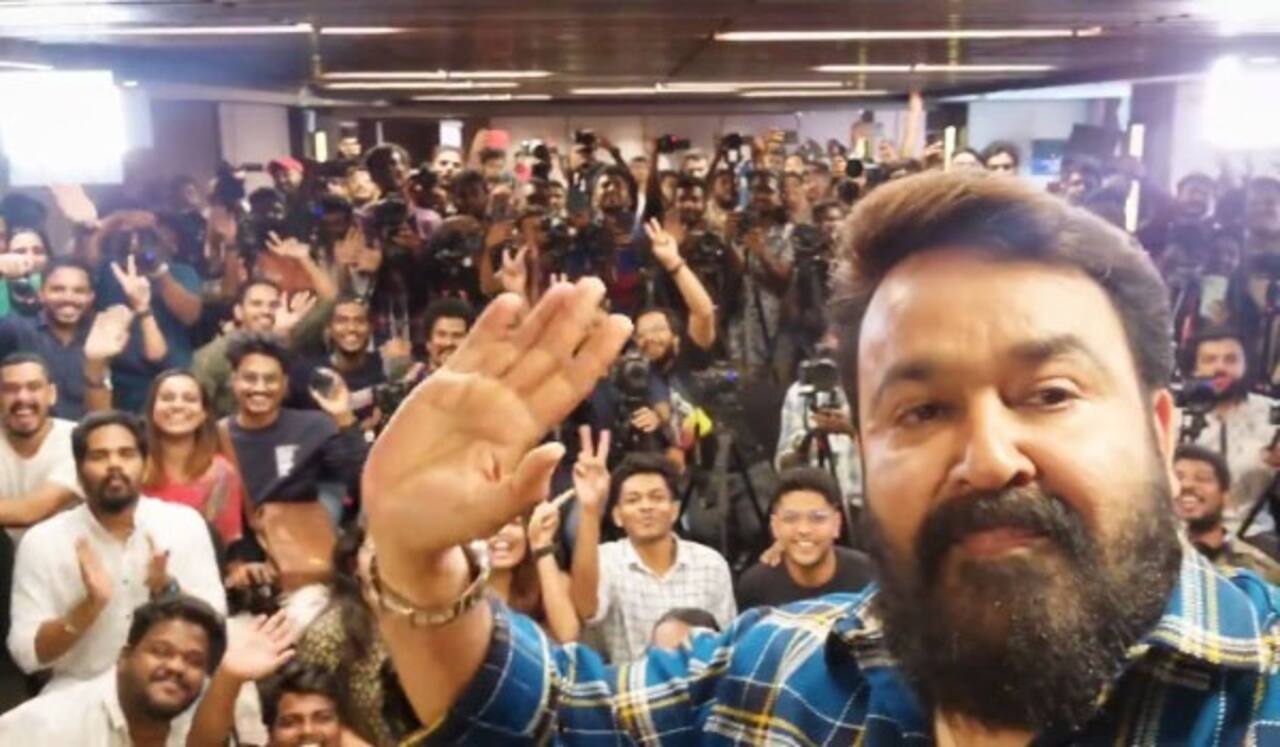 நேர் பட புரமோஷன் நிகழ்ச்சியில் ஆன்லைன் நண்பர்களை வரவழைத்து குஷிப்படுத்திய மோகன்லால்