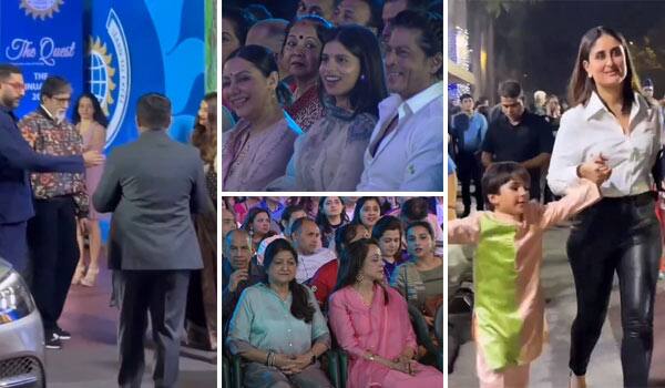 குழந்தைகளின் பள்ளி ஆண்டு விழா : திரண்ட பாலிவுட் நட்சத்திரங்கள்
