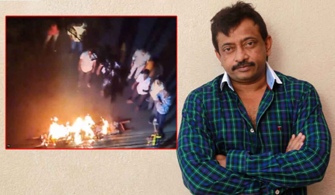 ராம்கோபால் வர்மாவுக்கு எதிராக தெலுங்கு தேசம் தொண்டர்கள் போராட்டம்