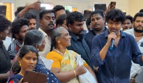 வெள்ளம் பாதித்த தென் மாவட்ட மக்களுக்கு நலத்திட்ட உதவிகள் வழங்கிய விஜய்