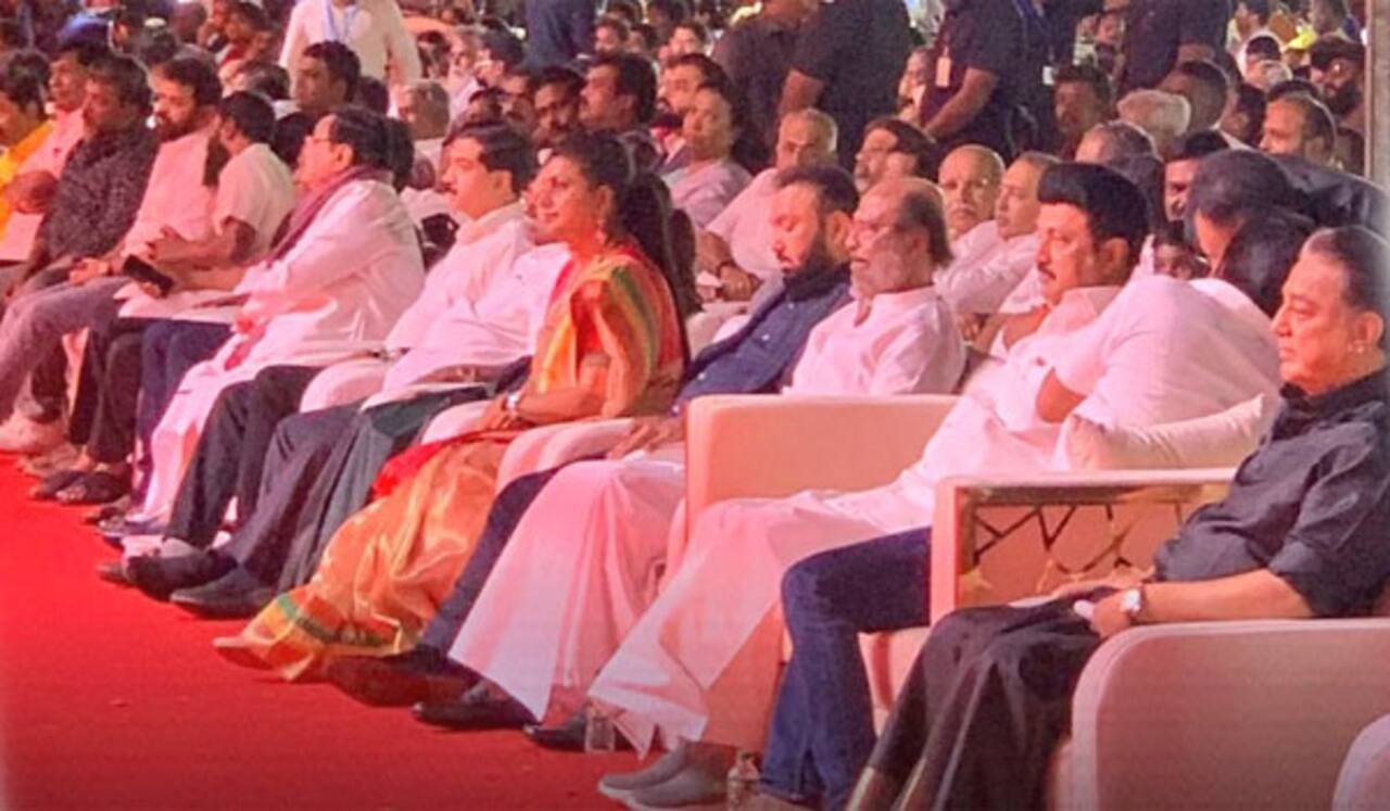 ‛கலைஞர் 100 நிகழ்ச்சி : முதல்வர் ஸ்டாலின், ரஜினி, கமல் உள்ளிட்ட திரைப்பிரபலங்கள் பங்கேற்பு