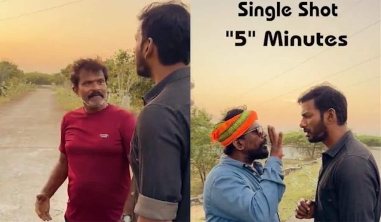 ரத்னம் படத்தில் ஒரே ஷாட்டில் ஐந்து நிமிடம் சண்டைக் காட்சி! விஷால் வெளியிட்ட வீடியோ