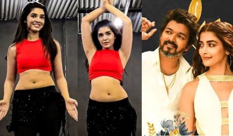 அரபிக்குத்துக்கு ‛பெல்லி டான்ஸ் ஆடிய கிர்த்தி ஷெட்டி