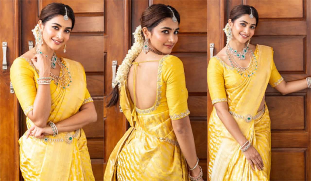 மஞ்சளில் மங்களகரமாய் மங்களூரியன் பூஜா ஹெக்டே