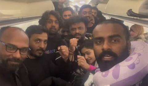 ராஷ்மிகாவை தொடர்ந்து அவரது ஹீரோவுக்கும் விமானத்தில் கிடைத்த திகில் அனுபவம்