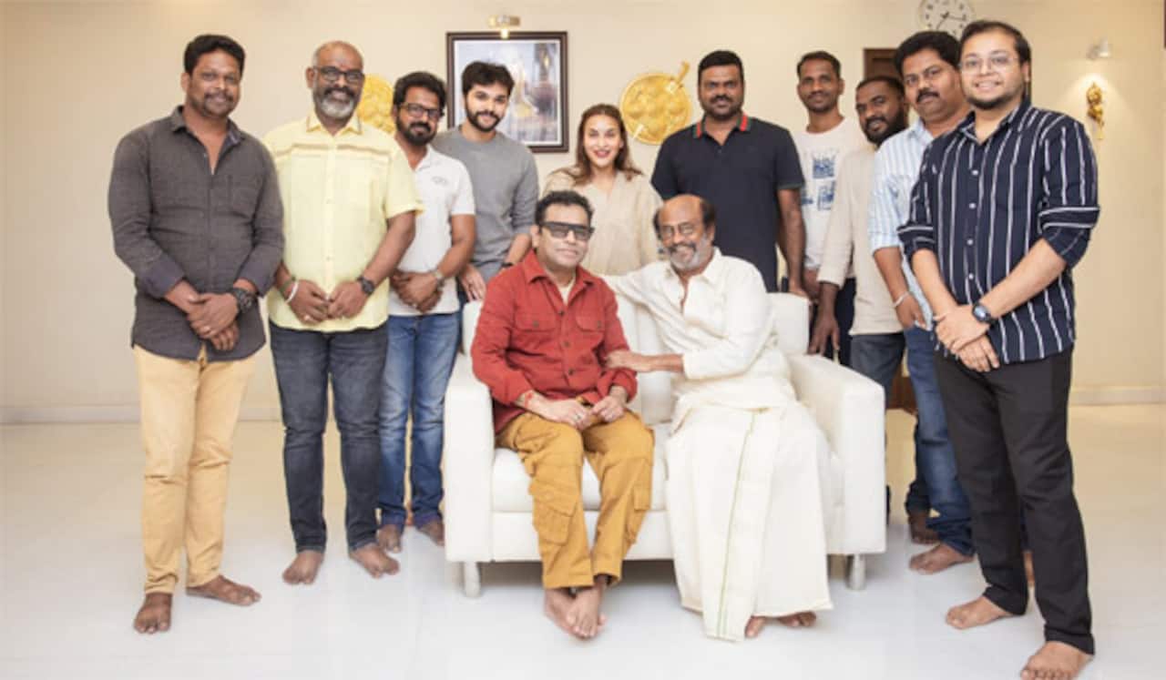 ‛லால் சலாம் வெற்றி நிகழ்வில் ரஜினி - ரஹ்மான்