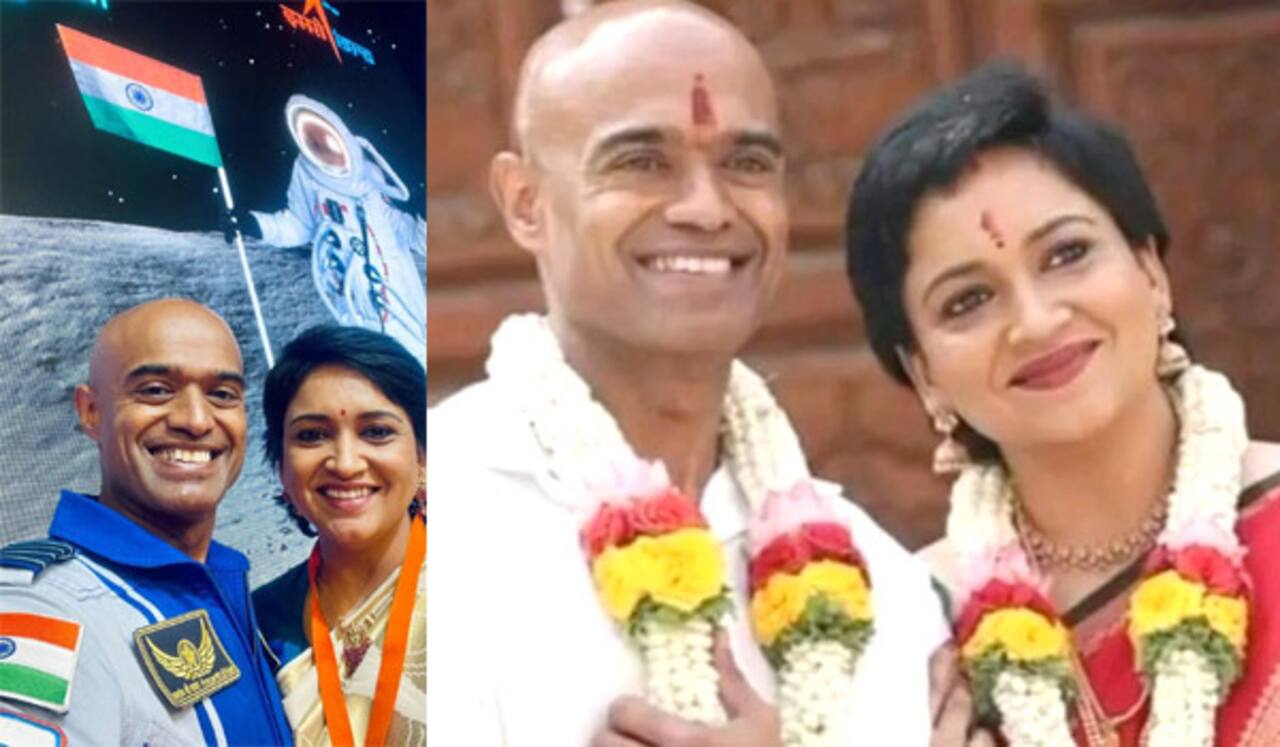 2வது திருமணம் செய்த ‛அனேகன் நடிகை : ககன்யான் விண்வெளி வீரரை மணந்தார்