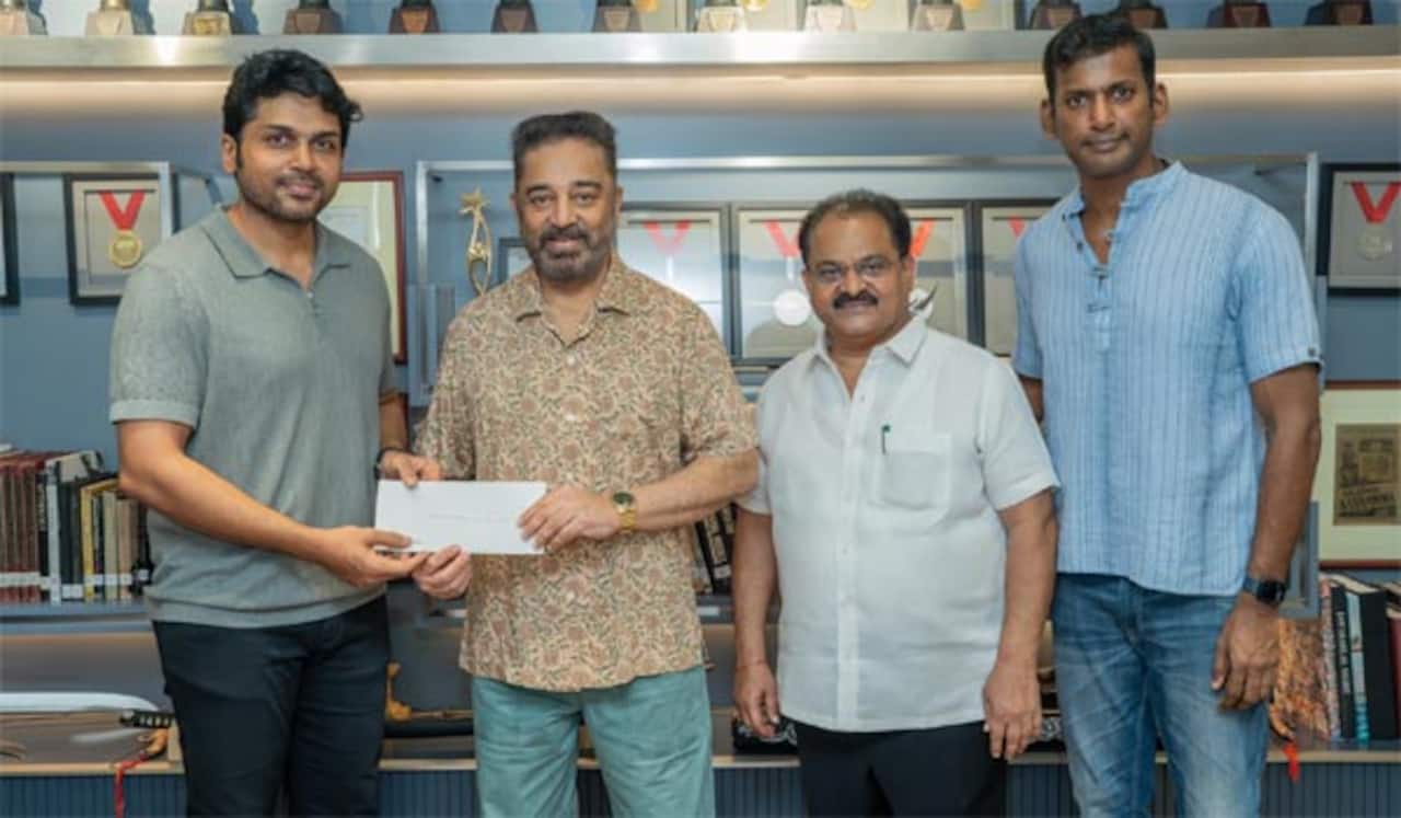 நடிகர் சங்கத்திற்கு கமல் நிதியுதவி: விஷால் நன்றி