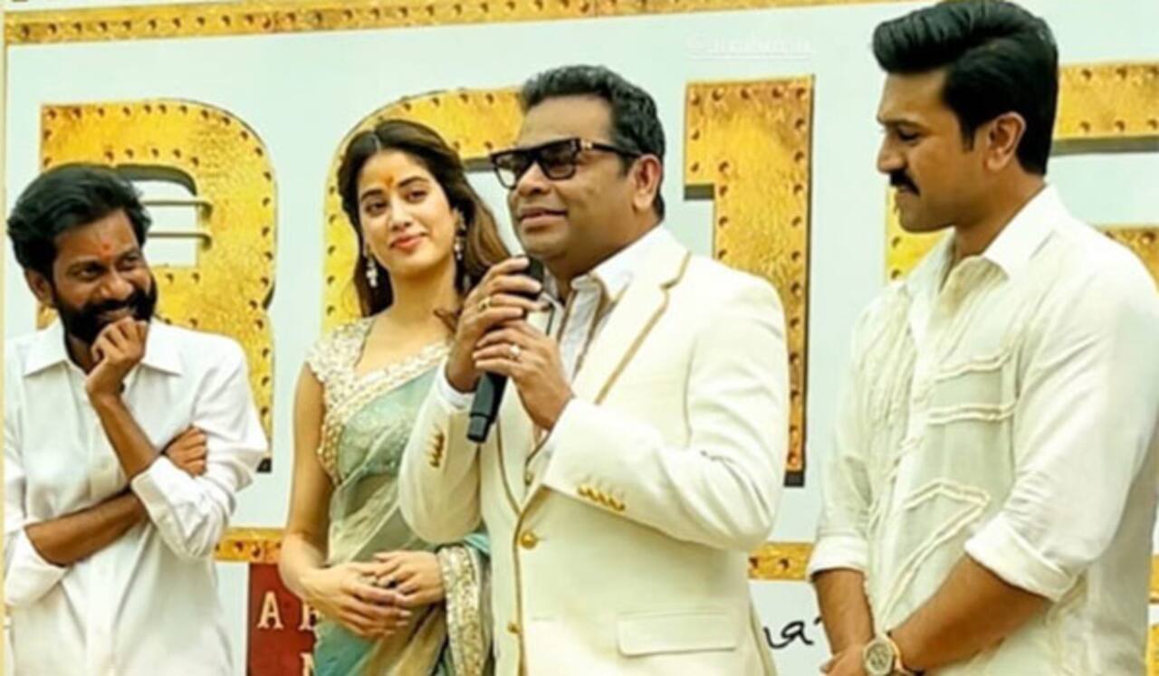 ராம்சரண் 16 பட பூஜையில் ஏஆர் ரஹ்மான்
