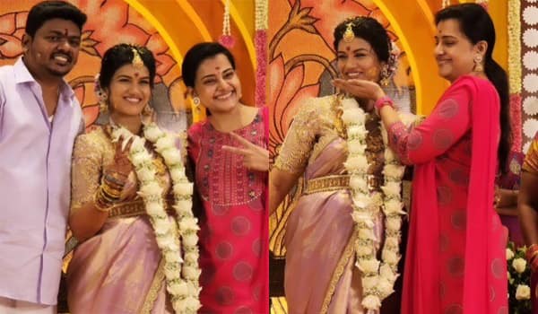 கோலாகலமாக நடந்த ஸ்ரீதேவி அசோக் வளைகாப்பு நிகழ்ச்சி