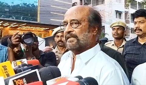 என் வாழ்நாளில் மறக்க முடியாத நபர் : ஆர்.எம் வீரப்பனுக்கு அஞ்சலி செலுத்திய பின் ரஜினி உருக்கம்