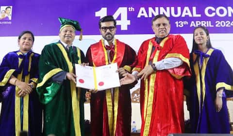 ராம் சரணுக்கு டாக்டர் பட்டம்: சிரஞ்சீவி நெகிழ்ச்சி