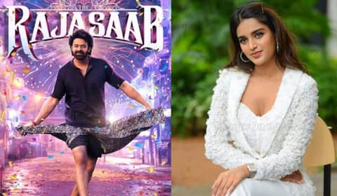 ராஜா ஸாப் படப்பிடிப்பில் பிரபாஸுடன் இணைந்த நிதி அகர்வால்