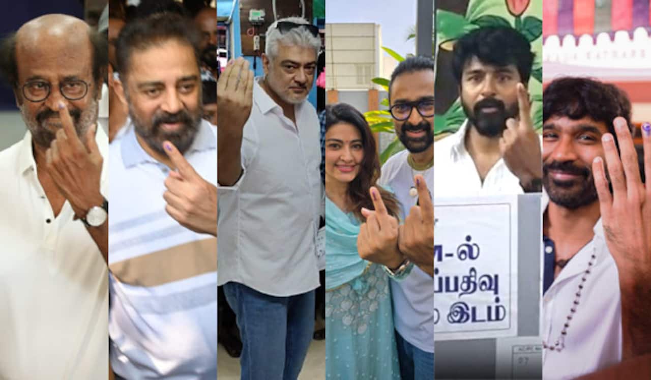 இந்தியாவில் தேர்தல் திருவிழா : ஓட்டளித்து ஜனநாயக கடமையாற்றிய தமிழ் திரைப்பிரபலங்கள்...!