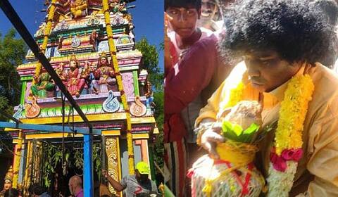 வாராஹி அம்மனுக்கு கோயில் கட்டிய யோகிபாபு