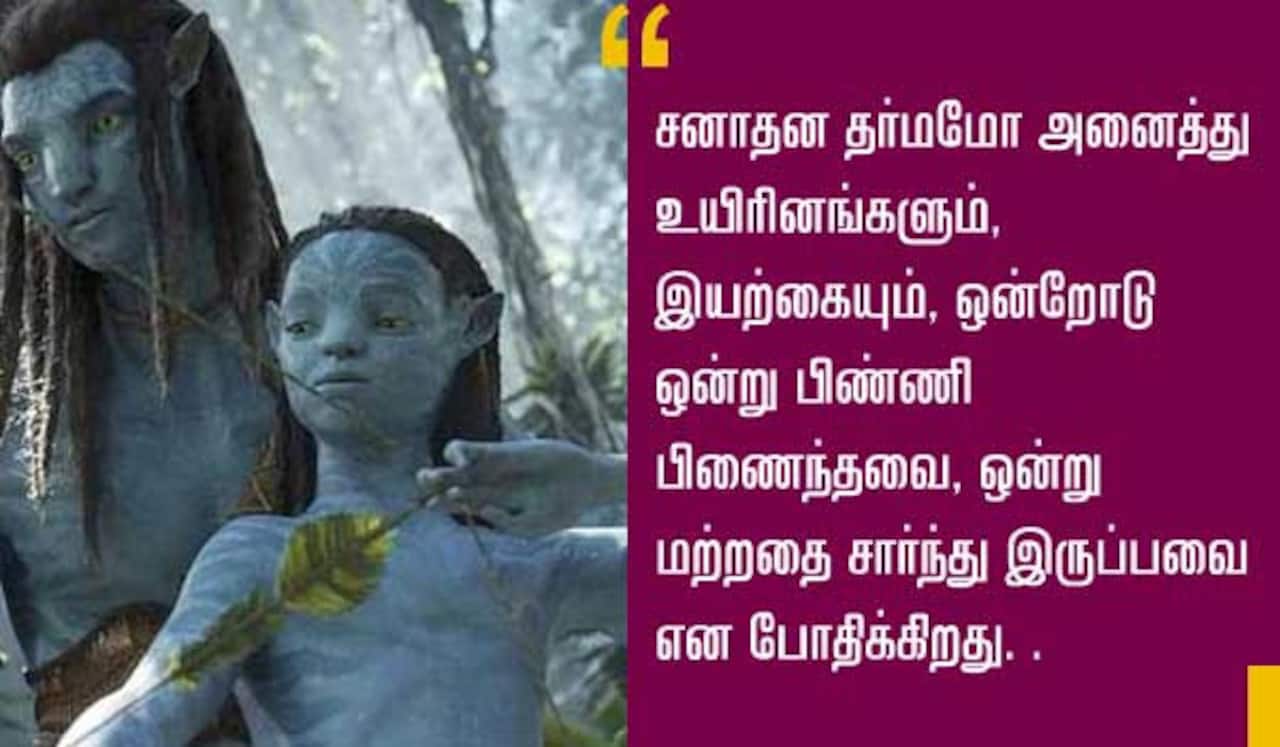 இந்திய கலாச்சாரம், சனாதன தர்மத்தை எடுத்துக்காட்டும் ‛அவதார் 2
