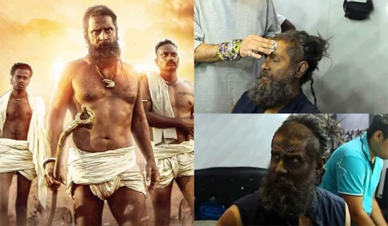 நான்கு மணி நேரம் மேக்கப் போடும் விக்ரம்!