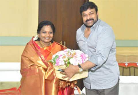 சிரஞ்சீவிக்கு தெலங்கானா கவர்னர் தமிழிசை பாராட்டு