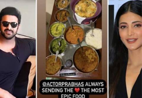 ஸ்ருதிஹாசனுக்கு மதிய உணவு அனுப்பிய பிரபாஸ்