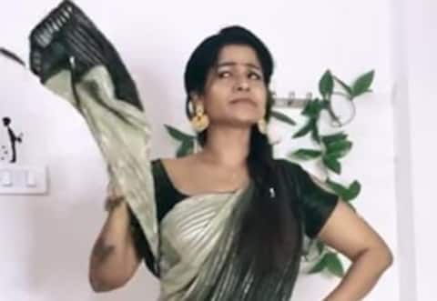 புடவையில் முரட்டு குத்தாட்டம் போட்ட லீசா எக்லேர்ஸ்