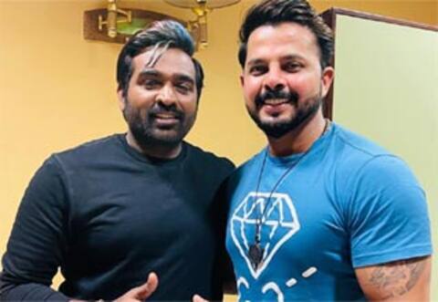 விஜய் சேதுபதியை சந்தித்த கிரிக்கெட் வீரர் ஸ்ரீசந்த்