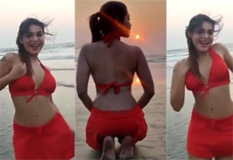 நீச்சல் உடையில் தர்ஷா குப்தா