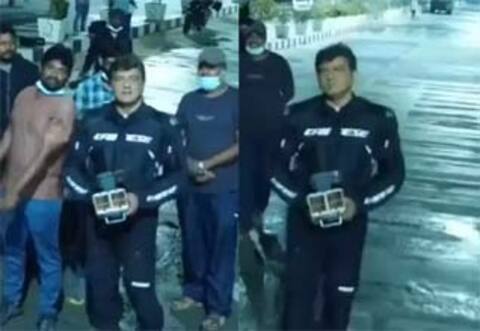 வலிமை படப்பிடிப்பு தளத்தில் ட்ரோன் கேமரா இயக்கிய அஜித்!