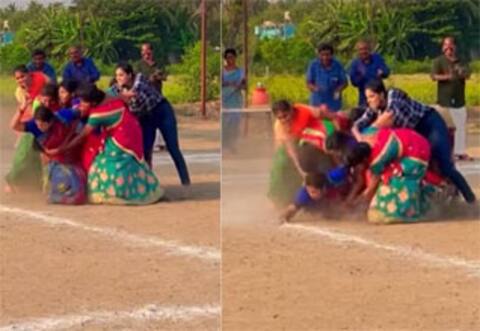 புழுதி பறக்க கபடி ஆடிய சீரியல் நடிகை