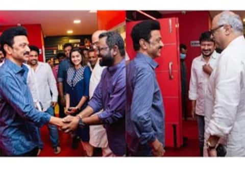 உதயநிதியின் “நெஞ்சுக்கு நீதி” படத்தை பார்த்து வாழ்த்திய முதல்வர்