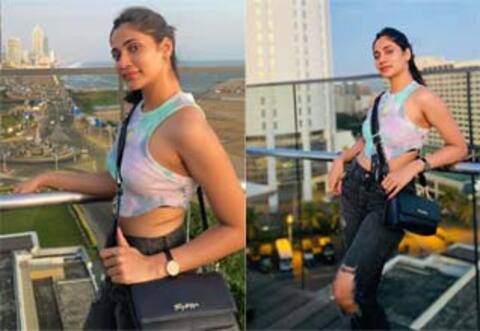 கவர்ச்சிக்கு மாறிய லாஸ்லியா!