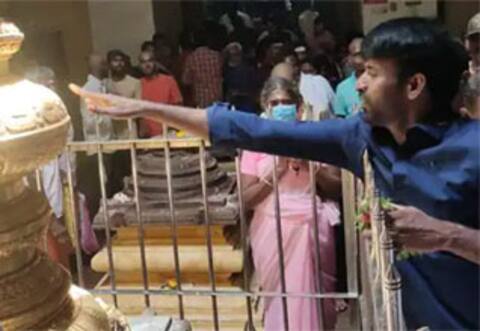 குடும்பத்துடன் ராமேஸ்வரம் ராமநாதசுவாமி கோயிலில் சாமி தரிசனம் செய்த சூரி