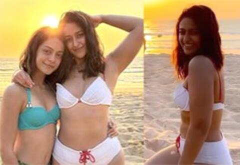 தோழியருடன் பிகினியில் தீபாவளி கொண்டாடிய இலியானா