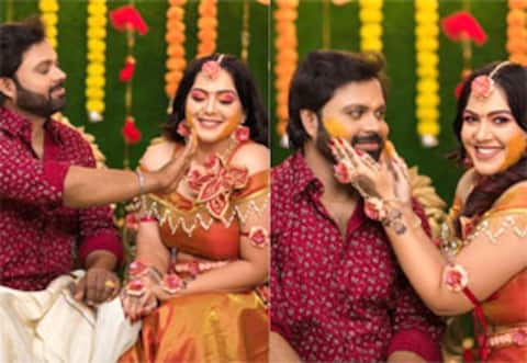 இதுவல்லவோ செம ஜோடி : கலக்கும் ஸ்வேதா பண்டேகர் திருமண புகைப்படங்கள்