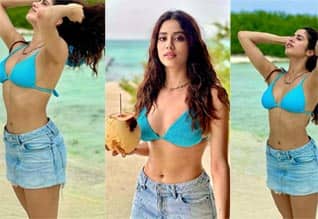தொடர்ந்து கிளாமரான புகைப்படங்களைப் பதிவிடும் ஜான்வி கபூர்