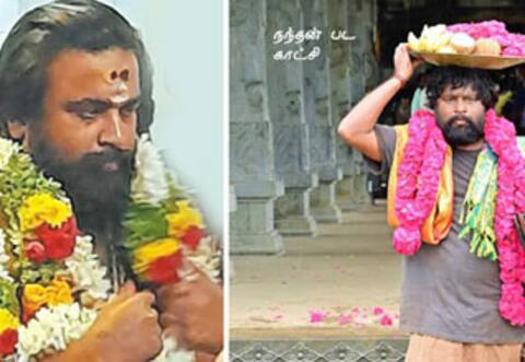 சசிகுமாருடன் நந்தன் படக்குழுவினர் சபரிமலை பயணம்