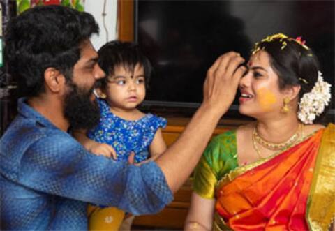 கணவர் மட்டும் போதும்! சீரியல் நடிகை அனுவின் சிம்பிளான வளைகாப்பு