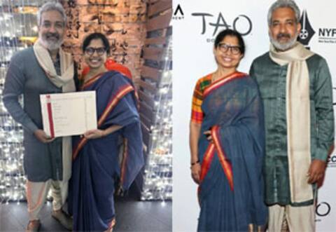 நியூயார்க்கில் விருது பெற்ற ராஜமவுலி